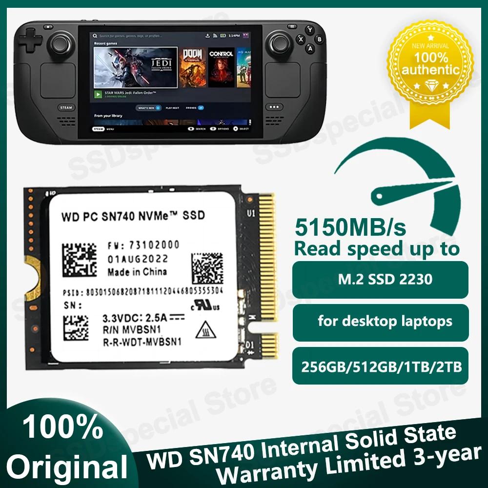   WD SN740 M.2 2230, 1TB 2TB SSD, NVMe PCIe Gen 4x4 SSD, ũμƮ ǽ  X ǽ Ʈ 3  ũ, ǰ